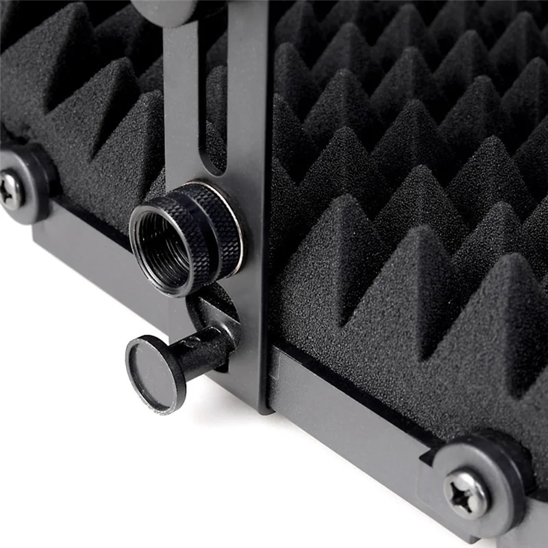 B92B-Professional Microphone Recording Studio Three-Door Soundproof Cover Windproof Screen Noise Reduction Board