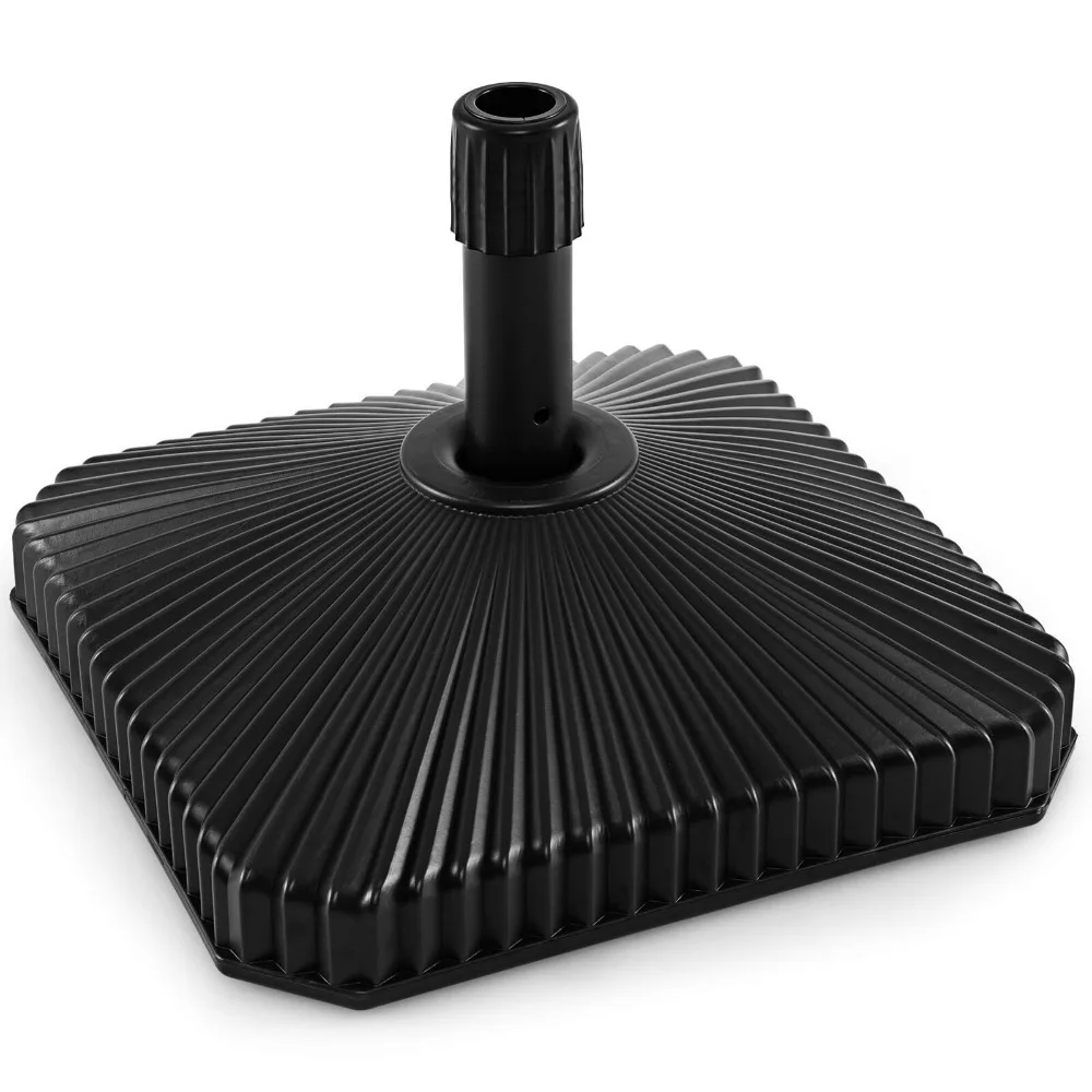 

17.5" Square Umbrella Base w/Refillable Reservoir for Water & Sand for Poolside