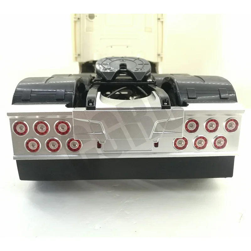 Metal CNC Rear Bumper LED Tail Light System for 1/14 Tamiya RC Truck Trailer Tipper Scania 56323