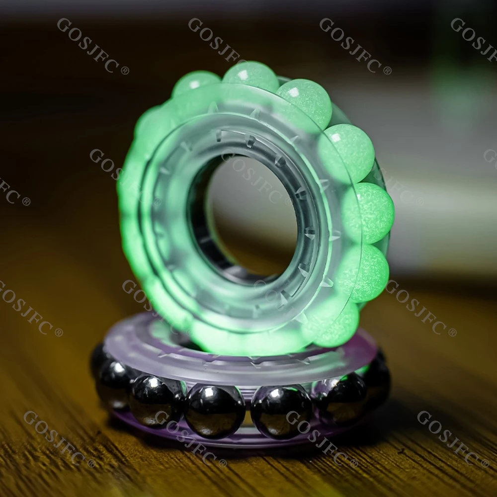 TOURISTLL – anneau Spinner lumineux en acier inoxydable, accessoires de bureau, jouets Fidget pour adultes