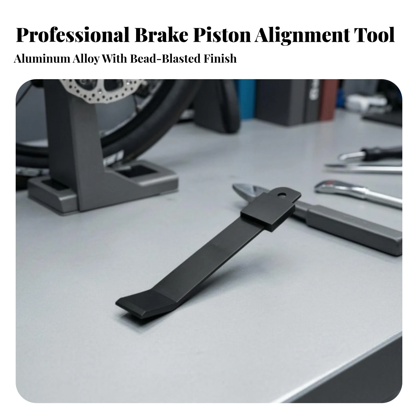 Hydraulic Brake Caliper Reset Tool Non-Non-Metal Brake Piston Spreader Tool Piston Press Lightweight Slim for Repair Technicians