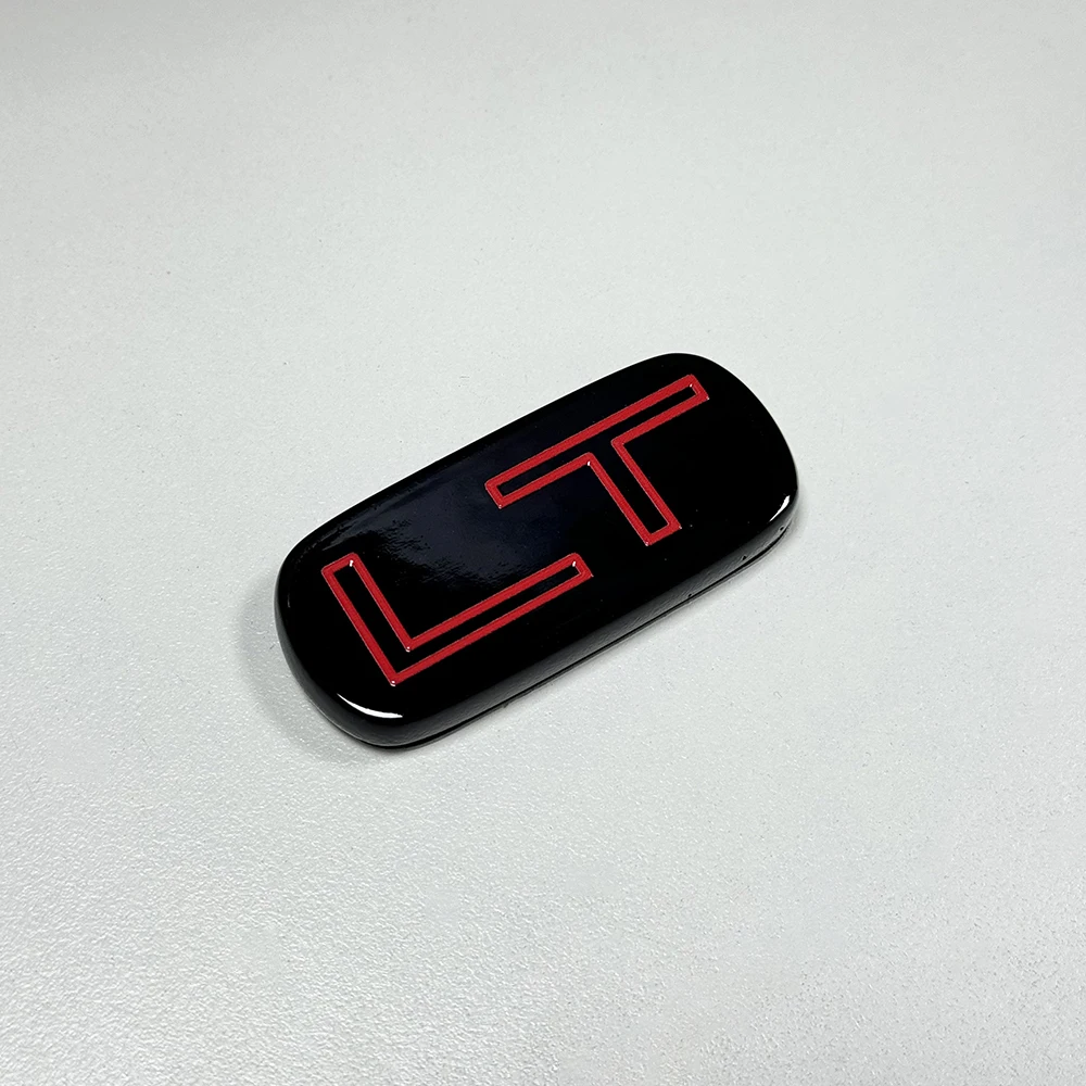 

Red LT Nameplate Emblem Car Badge For 99-07 Silverado Suburban Backed with 3M Tape 2.5" x 1.2"