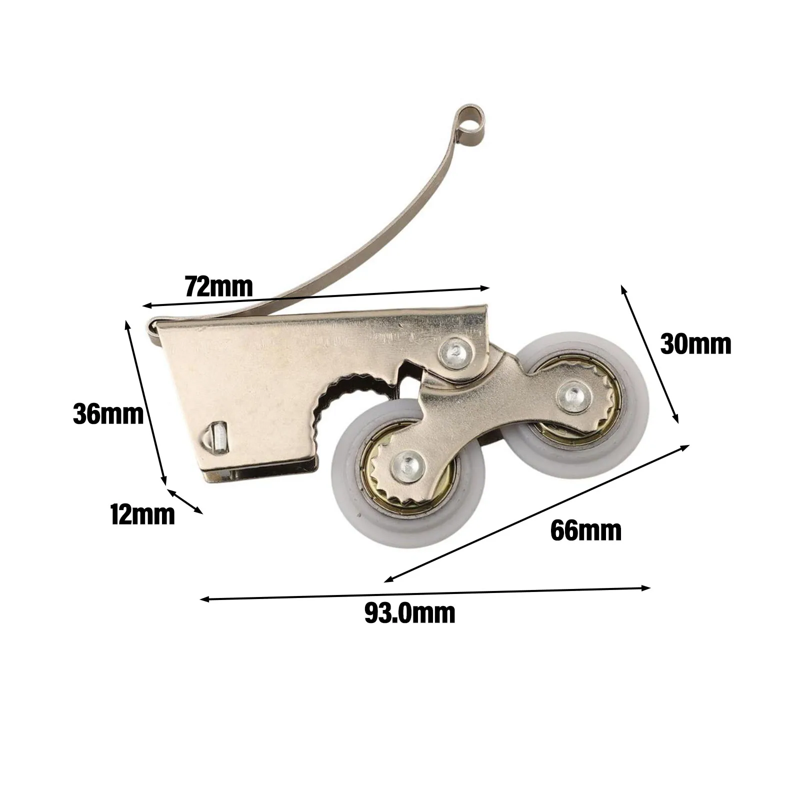 For DIY Projects 93mm Cabinet Pulley Stable Operation User-Friendly Design Versatile Applications For Shower Doors