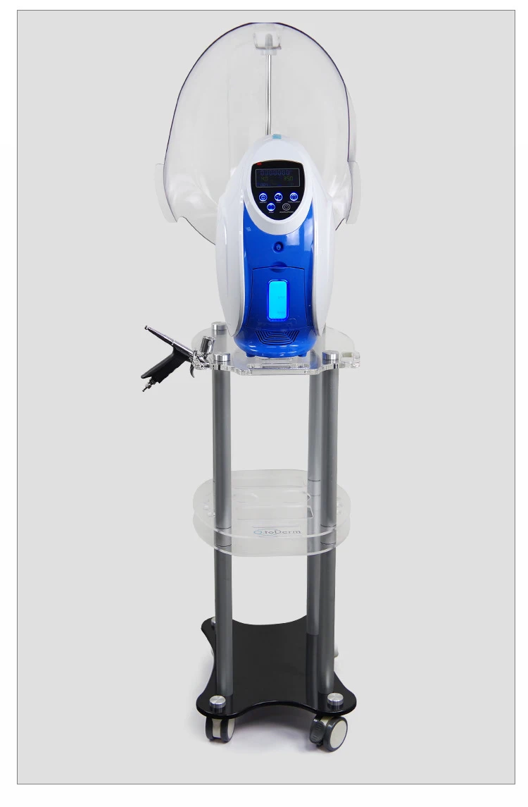 STLF LZS Promotionele O2toderm Zuurstof Gezichtsmachine Zuurstof Jet Peel Maskers Anion Zuurstof Gezichtsmachine LED Dome Facial Machine