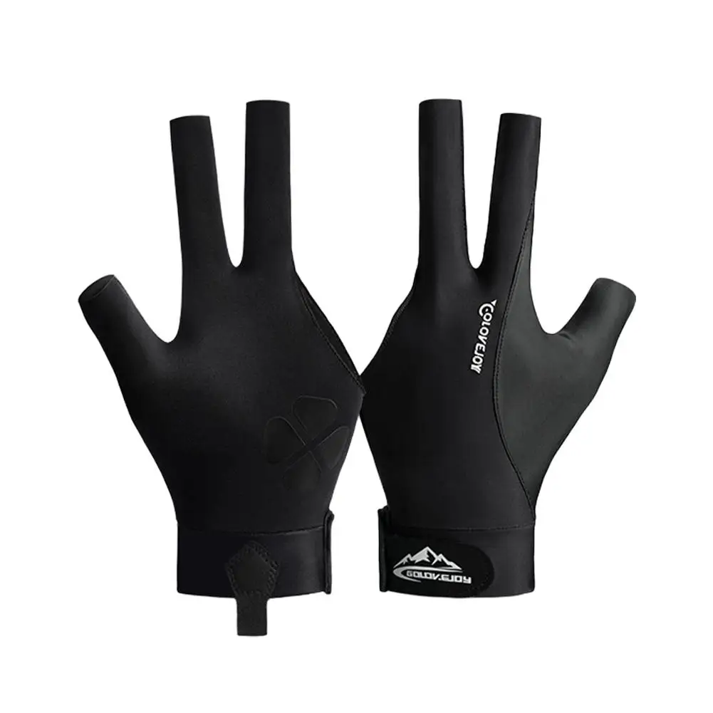 Gants de Billard à Doigts Ouverts, Autocollants Réglables, pour Entraînement, Réutilisables, Portables, Légers, pour Snooker, XR A7B1