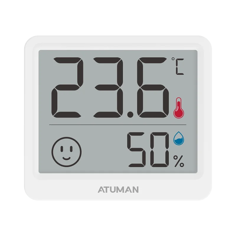 DUKA Atuman 2.5 Inch LCD Electronic Digital Temperature Humidity Meter Indoor Thermometer Hygrometer Weather Station Sensor Mini