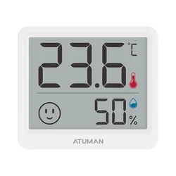 DUKA Atuman 2.5 Inch LCD Electronic Digital Temperature Humidity Meter Indoor Thermometer Hygrometer Weather Station Sensor Mini