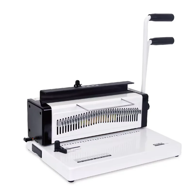 20 Sheets A4 Wire Note Book Binding Machine Double Handle Manual Combinder Book Binding Machine for Document Book Binder Machine