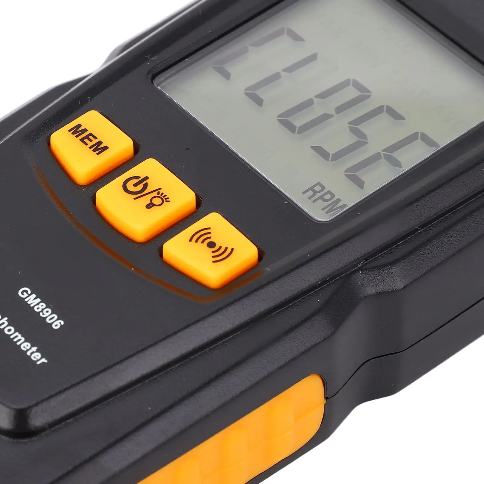 For Outdoor Testing Black Motor Rpm Meter for contact Motor Tachometer Industrial Rpm Gauge Intuitive User Interface