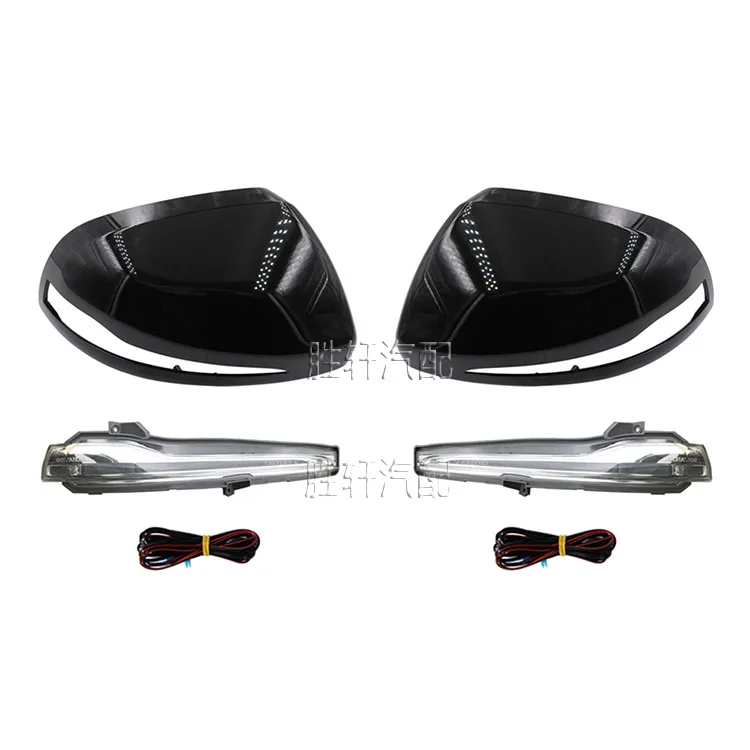 Seitenspiegelabdeckung + Blinker + Stecker-Upgrade für Mercedes-Benz V-Klasse Vito Metris W447 V220 V250 2016-2023 LHD Links Rechts