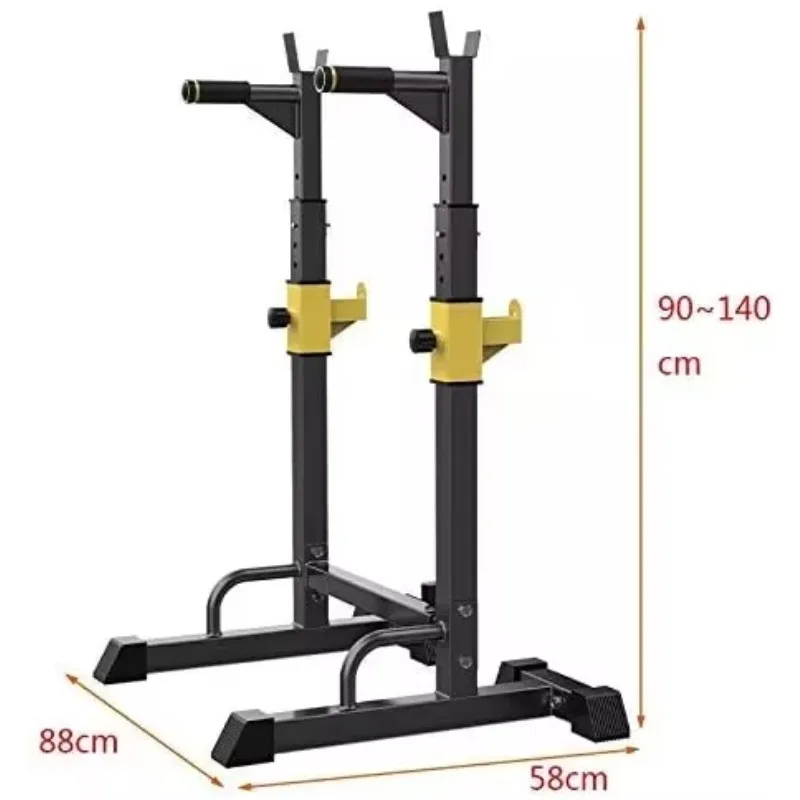 Home Gym Equipment Power Rack Adjustable Squat Rack Fitness Weight Lifting Barbell Rack