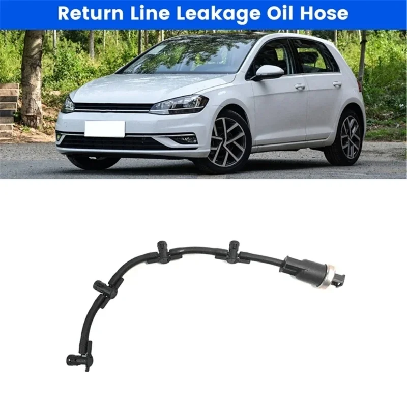 Car Return Line 03L130235K for Golf Leakage Hose Engine Overflow Line Automotive Modification Accessory