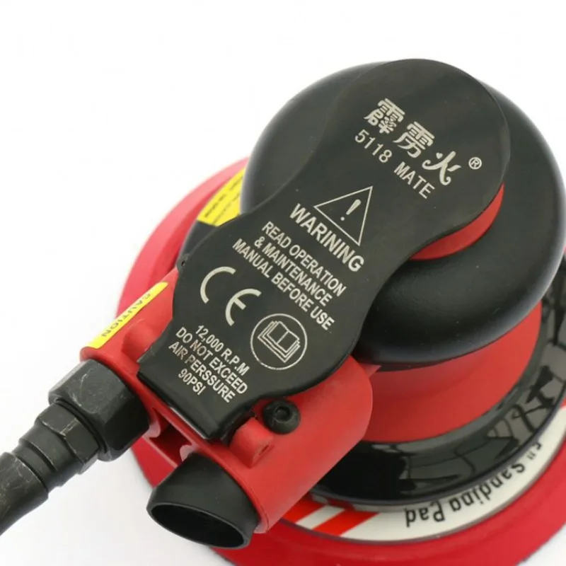 Vibration Dust Free Random Track Sander 5 Inch Portable Sander Polisher Pneumatic Eccentric