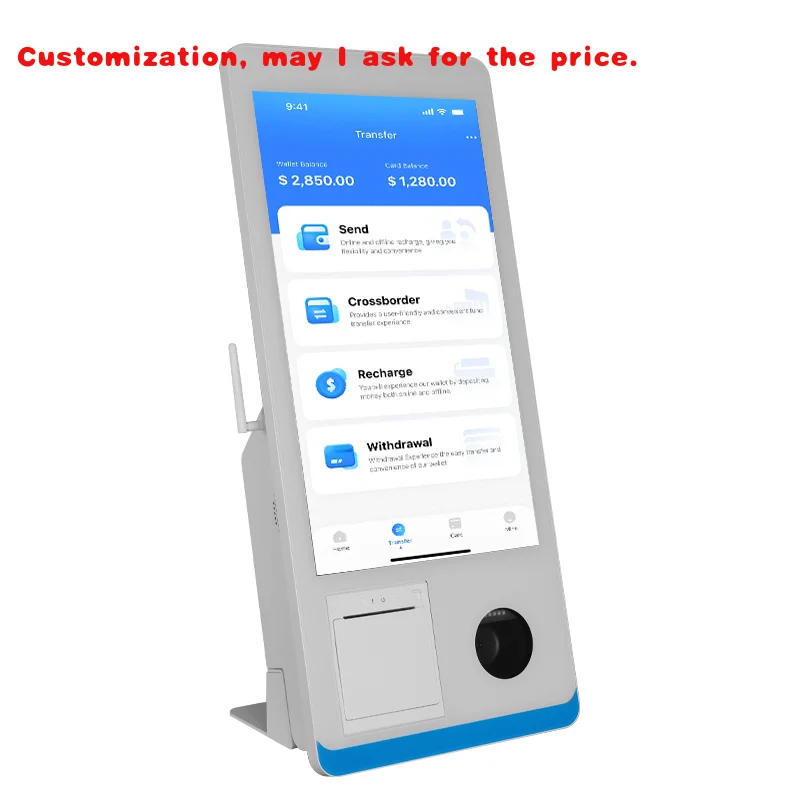 

Custom.21.5 Экранная система I5 Экран супермаркета Автоматический самокассовый электронный современный кассовый рег