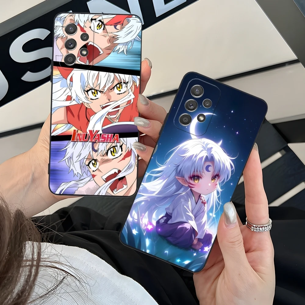 Inuyasha Sesshoumaru Mobile Cell Phone Case for Samsung Galaxy A73 72 71 70 55 54 53 52 35 34 32 23 14 13 5G Black Cover Shell