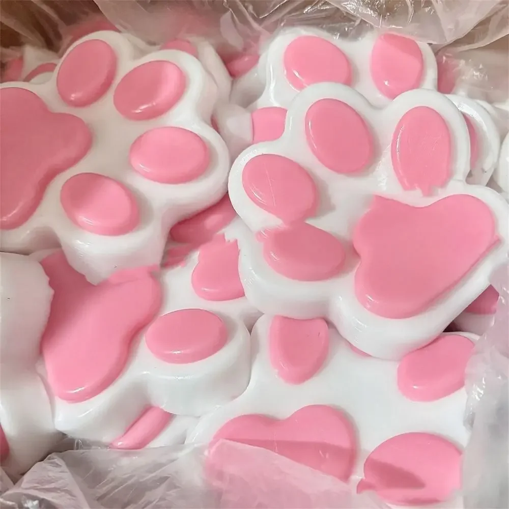 Extra Large Squeeze Cat Paw Toys Silicone PVC Decompression Toys Sticky Soft Pinching And Decompressing Toy for Stress Relief