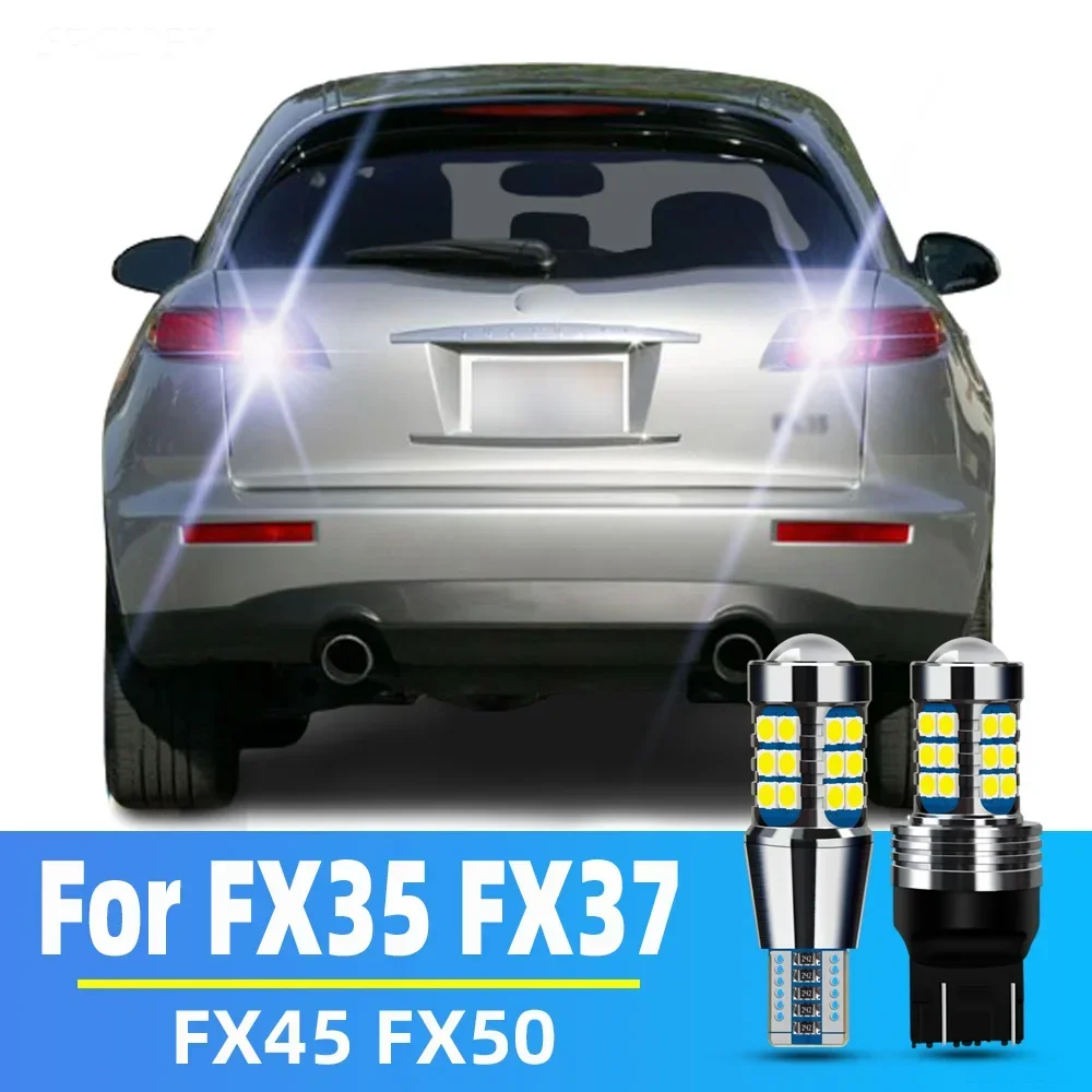 

2pcs LED Reverse Light For Infiniti FX35 FX37 FX45 FX50 Accessories 2003-2014 2009 2010 2011 2012 2013 Backup Back Up Lamp