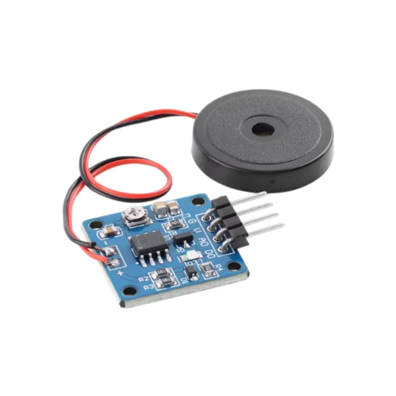 10pcs Piezoelectric Vibration Knock Sensor Module Ceramic Piezo Buzzer Knock Sensing Electronic Vibration Switch Module