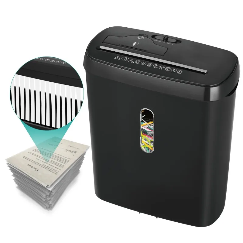 108P Shredder Office Large Capacity Electric Home Security 8 Pieces of Shredded Paper Document Card Drive Cutting Machine