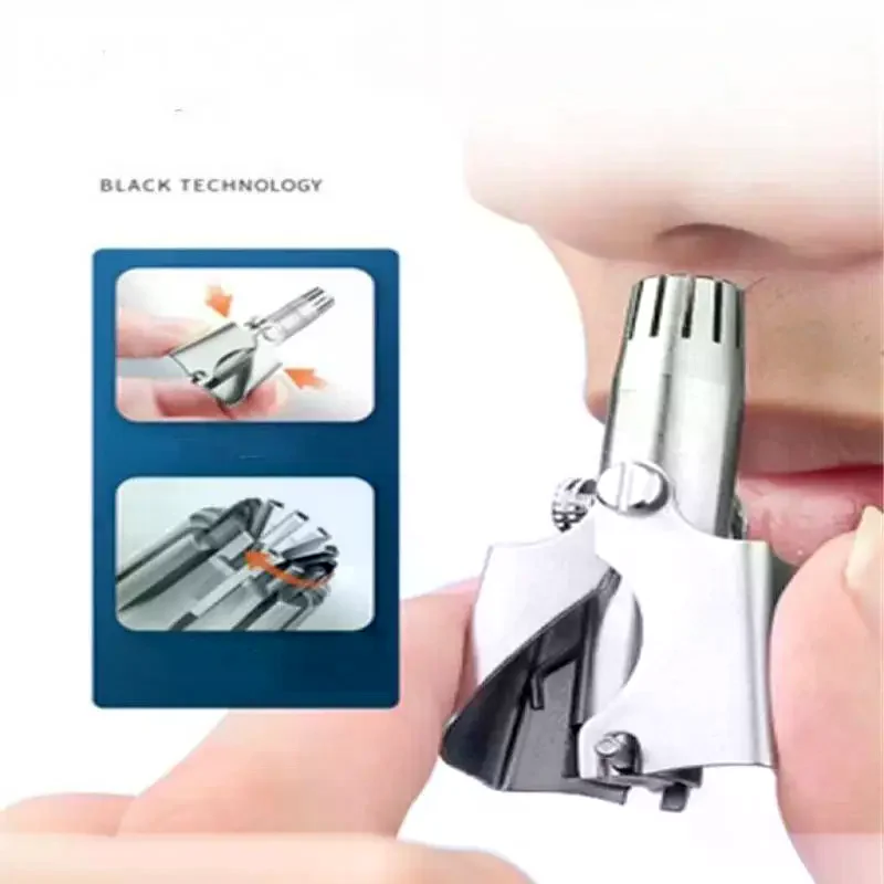 Stainless Steel Washable Portable Manual Nose Hair Trimmer For Men & Women Waterproof Ear Hair Trimmer