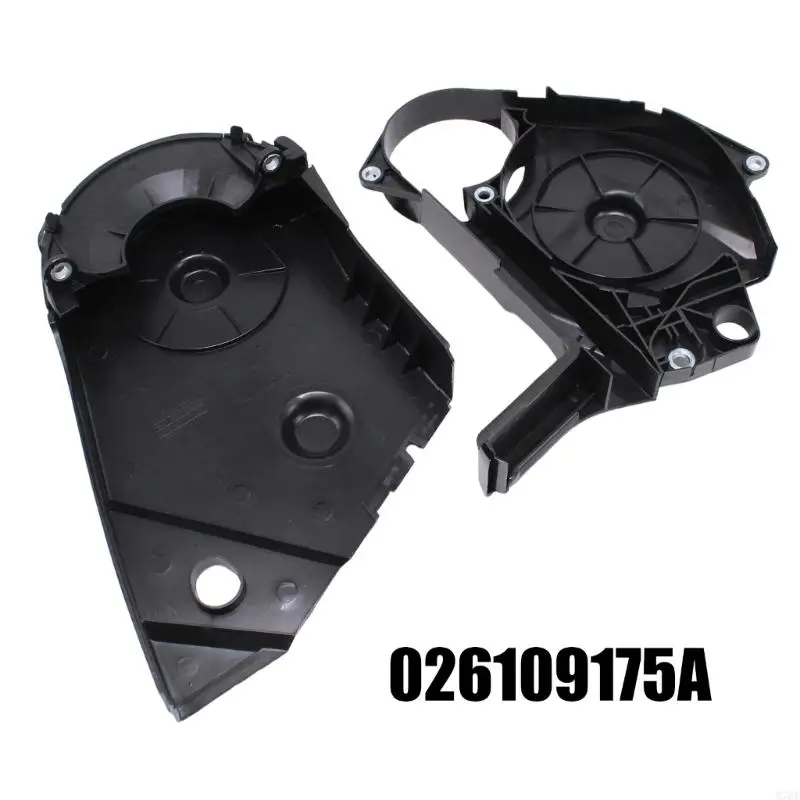M76E 026109175A Zahnriemenabdeckungssatz, schwarzer Kunststoff-Steuerbereich-Schutzabdeckungsbaugruppe für Motorreparatur und – Detail 6
