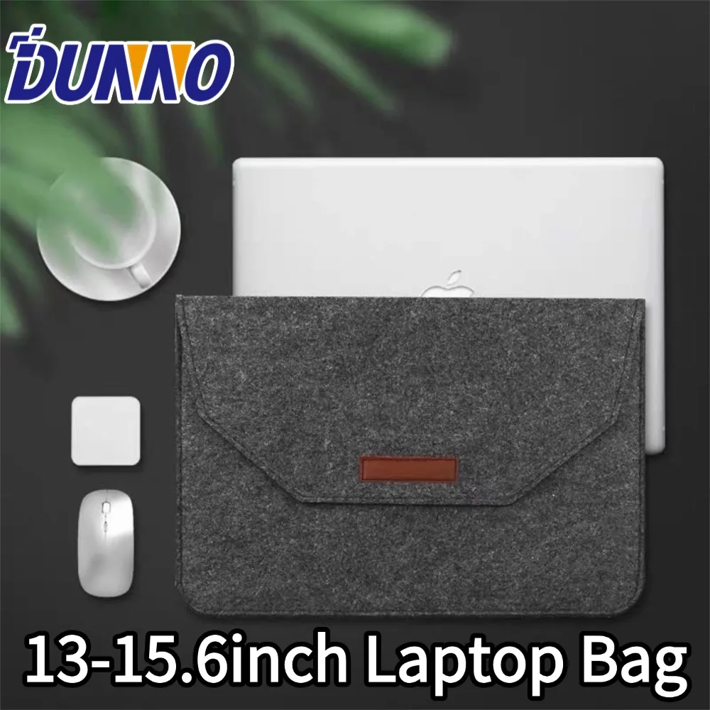 Wool Felt laptop bag Sleeve Cover 11-13in 13-15.6 in For macbook air 13 inch laptop case Sleeve Felt Ultralight Tablet Pad