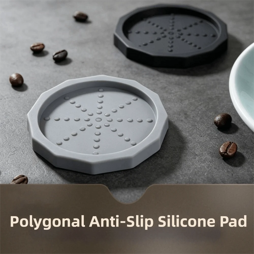 Portable Non-Slip Coffee Tamper Mat 51-58MM Fit Silicone Barista Tamper Base Universal Easy To Clean Coffee Mat Home
