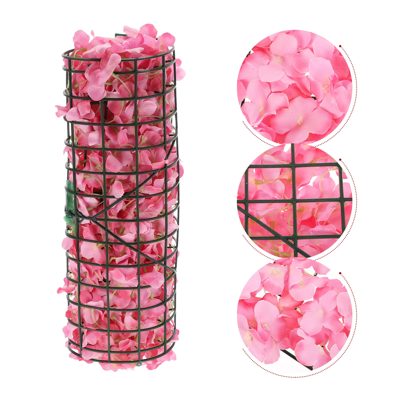 

Artificial Hydrangea Flowers Plastic Decor Pink Baby Lifelike Wall Decorations Easy Clean Home Office Garden Party