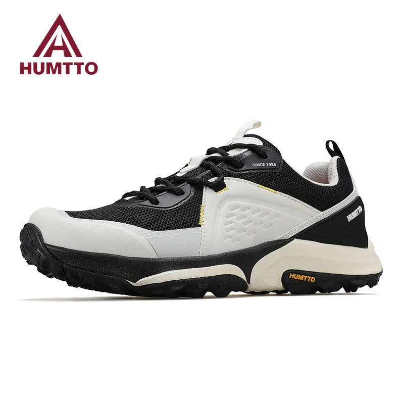 

HUMTTO Running Shoes Men Cushioning Casual Trainers Man Breathable Gym Sneakers Light Black Luxury Designer Men's Sports Shoes