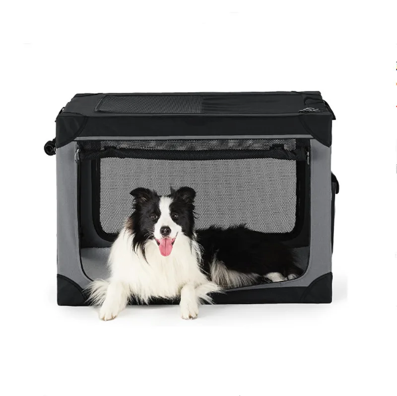 Cross-border dog cage, foldable, lightweight, portable dog kennel, outdoor travel, multi-functional and easy to take care of pet