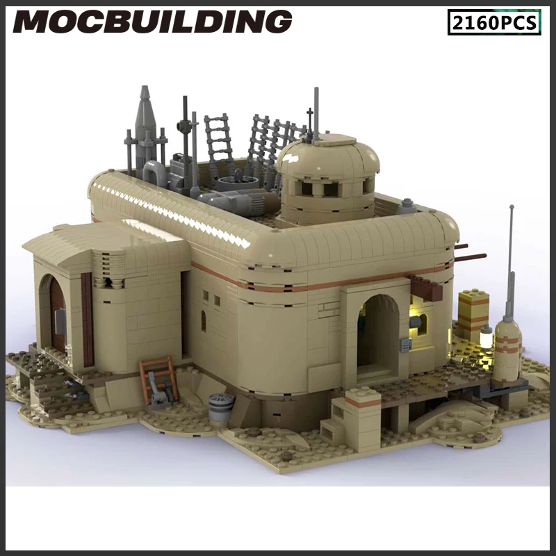 الفيلم الشهير وحدات العمارة Freetown Cantina MOC اللبنات لتقوم بها بنفسك تجميع الطوب عرض جمع نموذج اللعب الهدايا