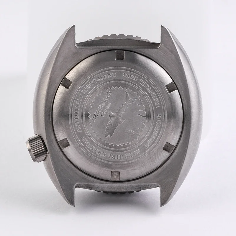 HEIMDALLR Watch Modify Parts 45mm Titanium Turtle King Diver Watch Case Sapphire Ceramic Bezel 20Bar Waterproof NH35/36 Movement