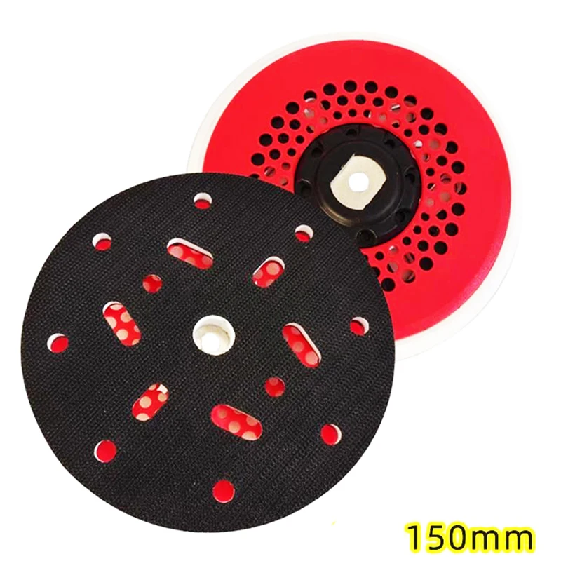 6 Inch 150mm Hook & Loop Sanding Pad For FLEX Orbital Sander Dust Free Backing Plate with M8 Thread for Car Sanding & Polishing