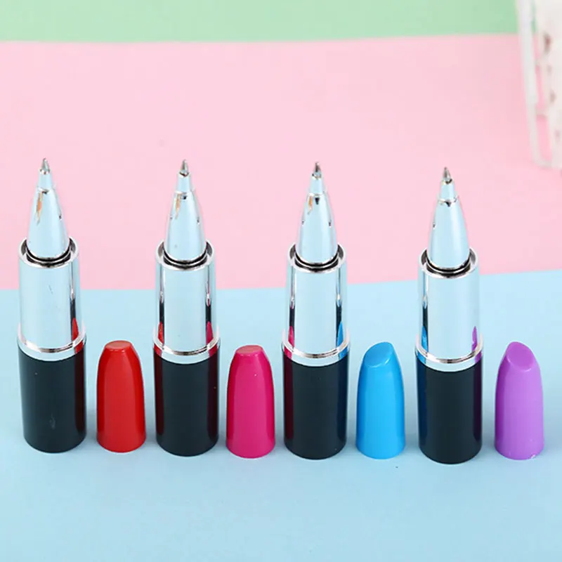 50pcs Lipstick BallPoint Pen Creative Beautiful Ball-Point Pen Lipstick Sign Pen for Home Store School