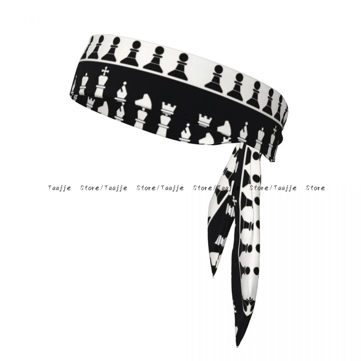 

Tie Headbands Chess Pieces Icons Sports Head Band Athletic Sweatband Bandana Sweat Wicking