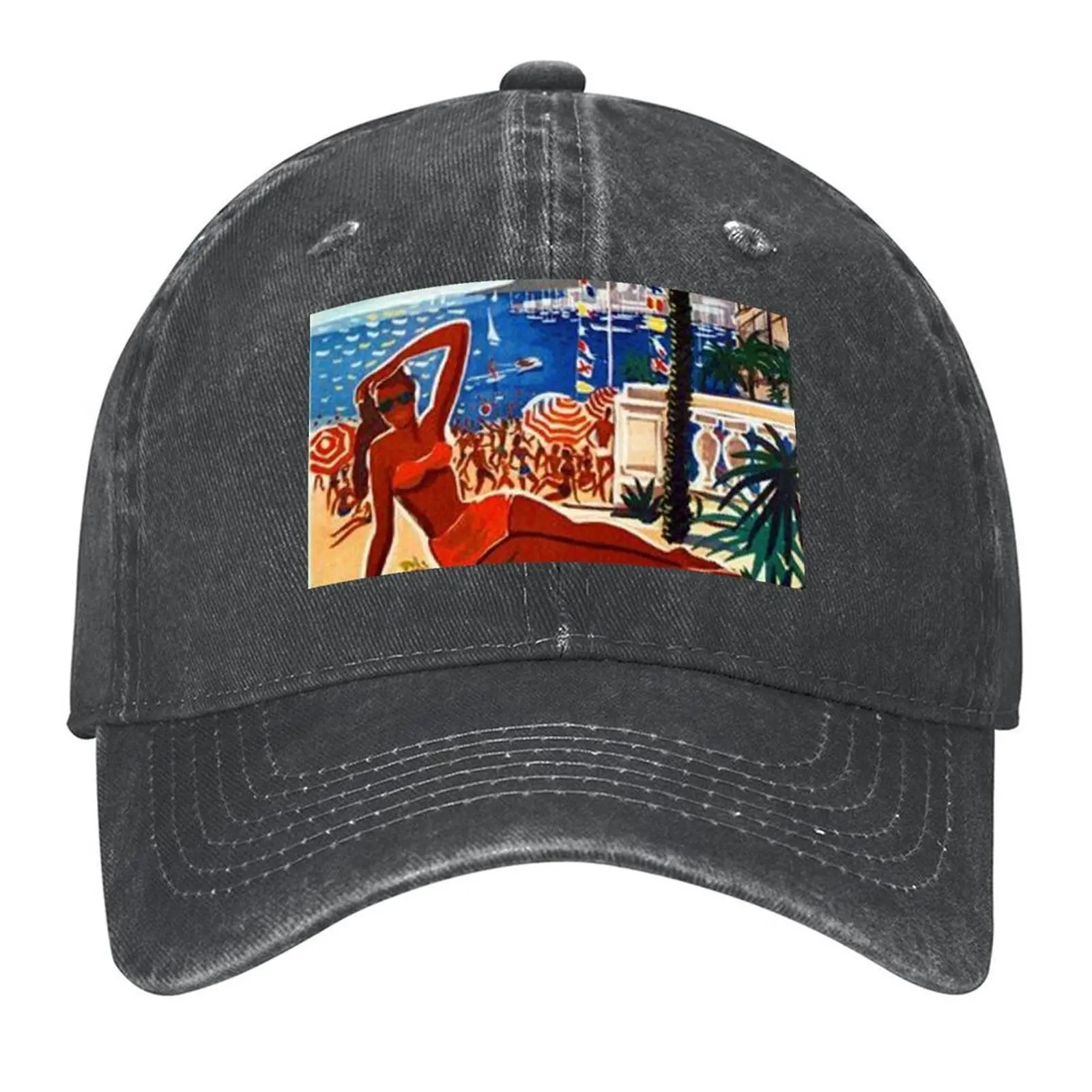 

La Cote D'azur Enjoying Exhibition Baseball Cap sun hat Luxury Cap hats for men Custom Cap Women's Beach Outlet 2025 Men's