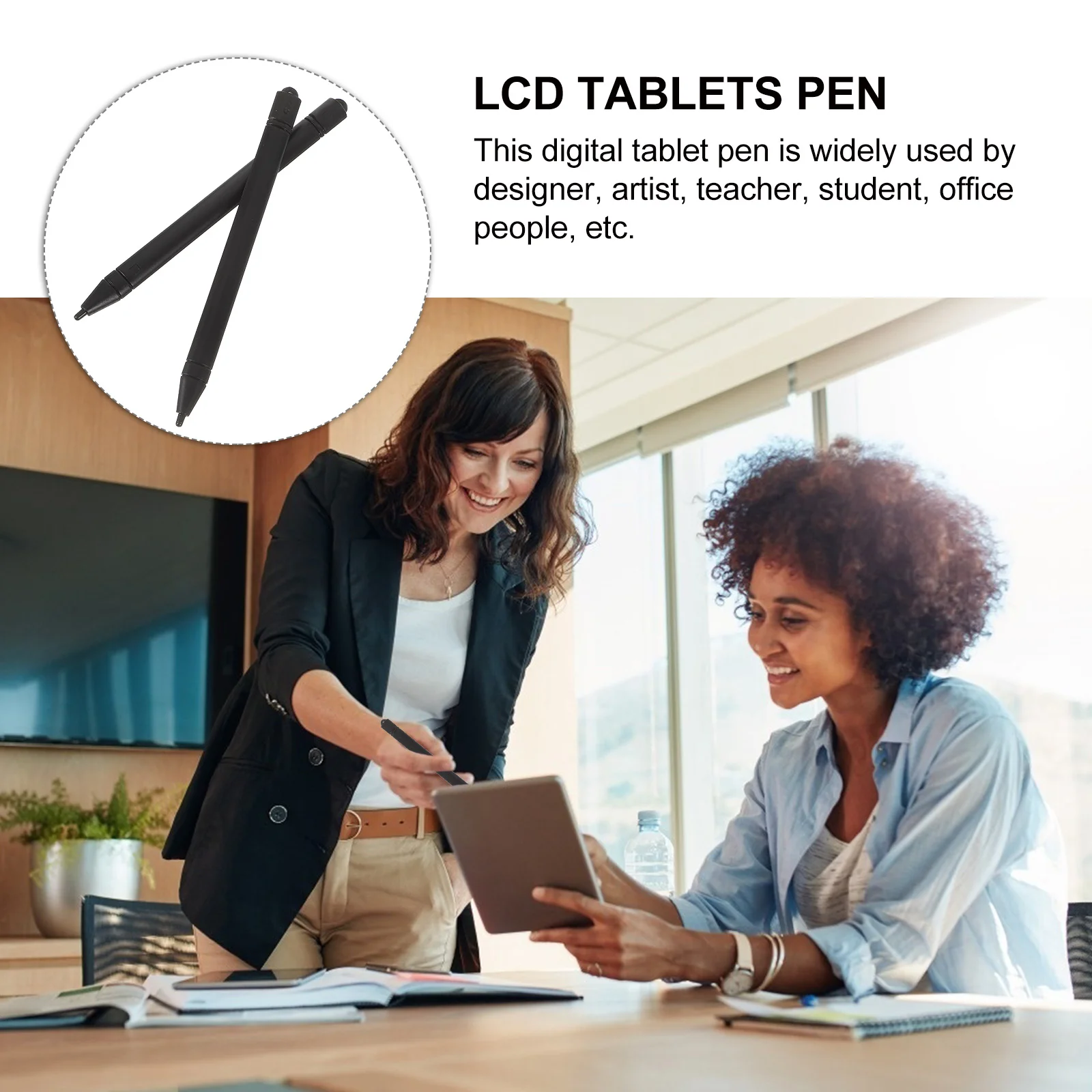 2 Pcs Graphic Tablets Pen Universal Stylus Drawing Digital for Painting Writing