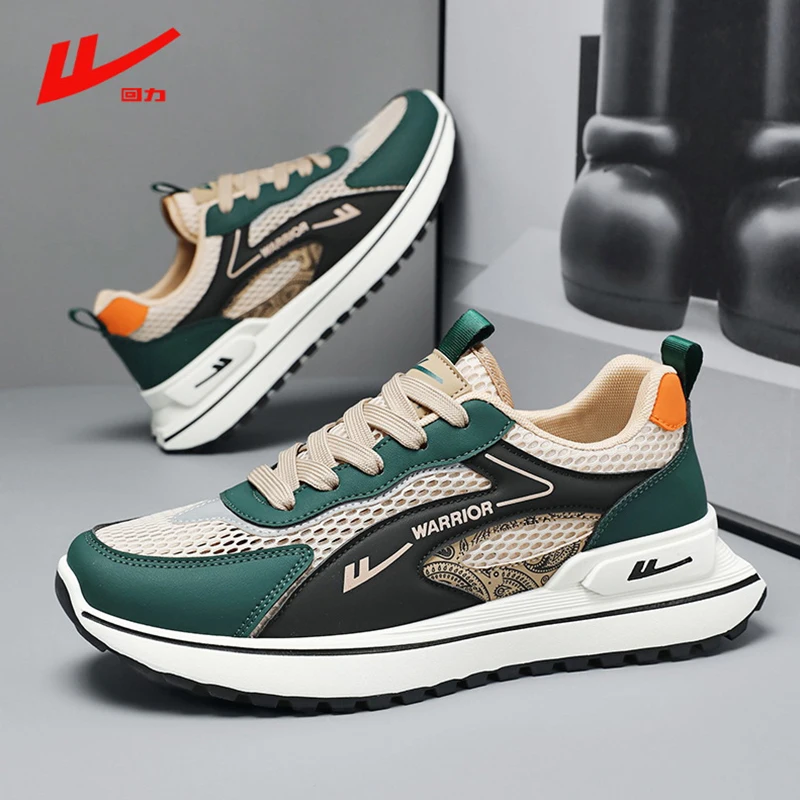 Warrior Original Brand Running Shoes Men and Women Mesh Hollowed Out Breathable Cushioned Athletic Sneakers tenis hombres 35-45