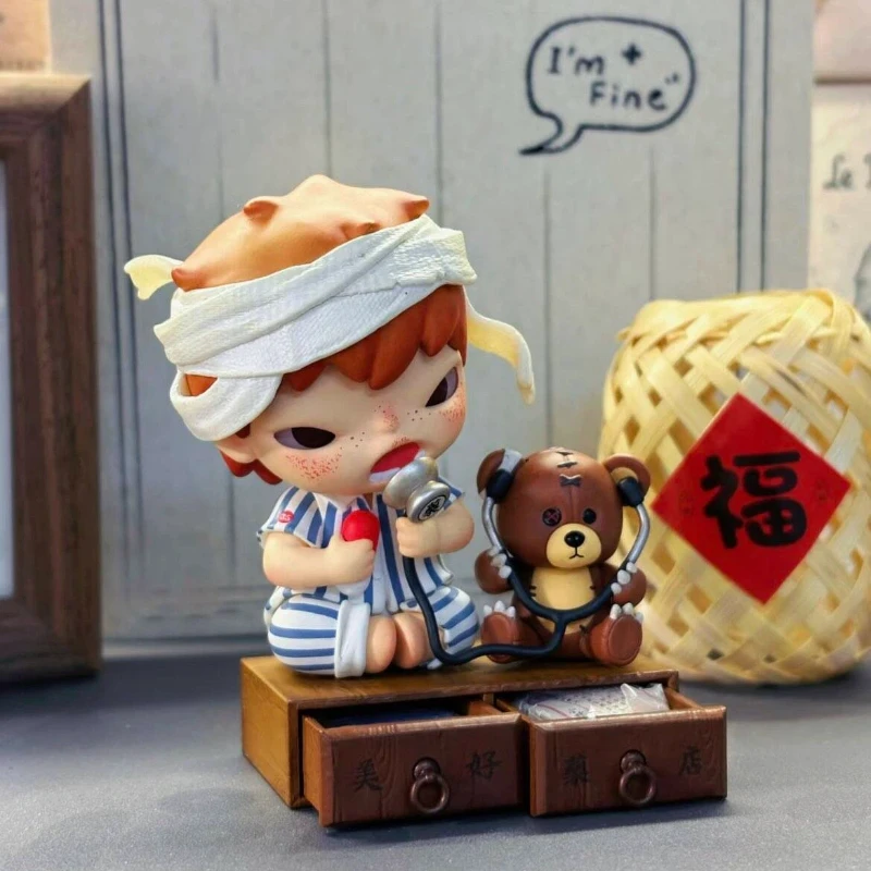 

Оригинальная фигурка Pop Mart Hirono Well Pharmacy Series ручной работы, на подвесной карточке, настольное украшение, коллекционная игрушка, подарок для любителей аниме