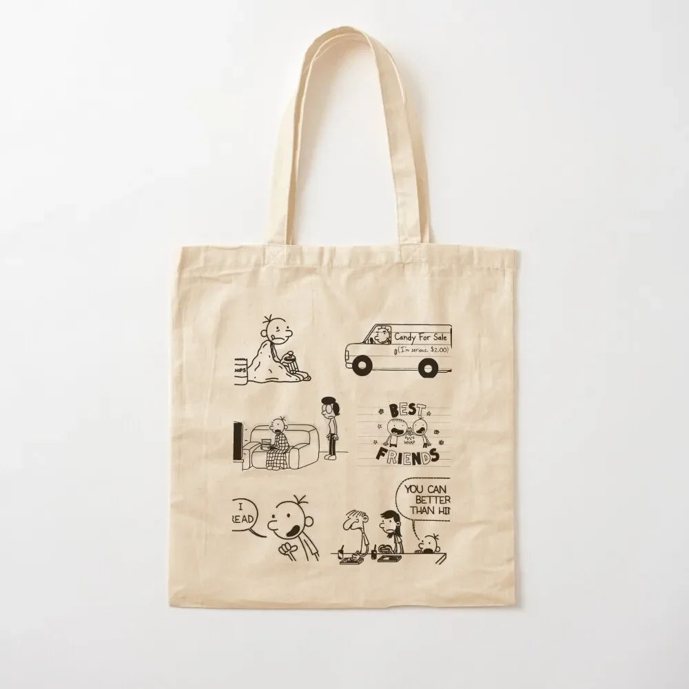 

Wimpy Kid Tote Bag Canvas shopping cart bags shopper bags for women Tote Bag