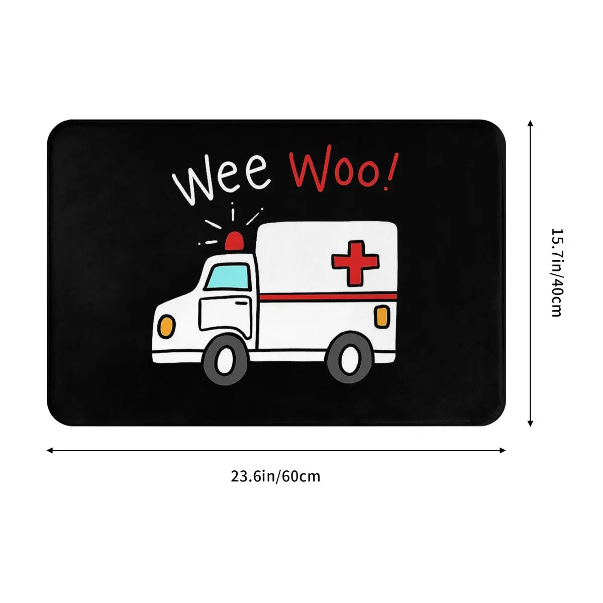 Paramedic Ambulance Anti-slip Doormat Floor Mat Dust-proo Carpet Rug for Kitchen Entrance Home Bedroom Footpad Mats