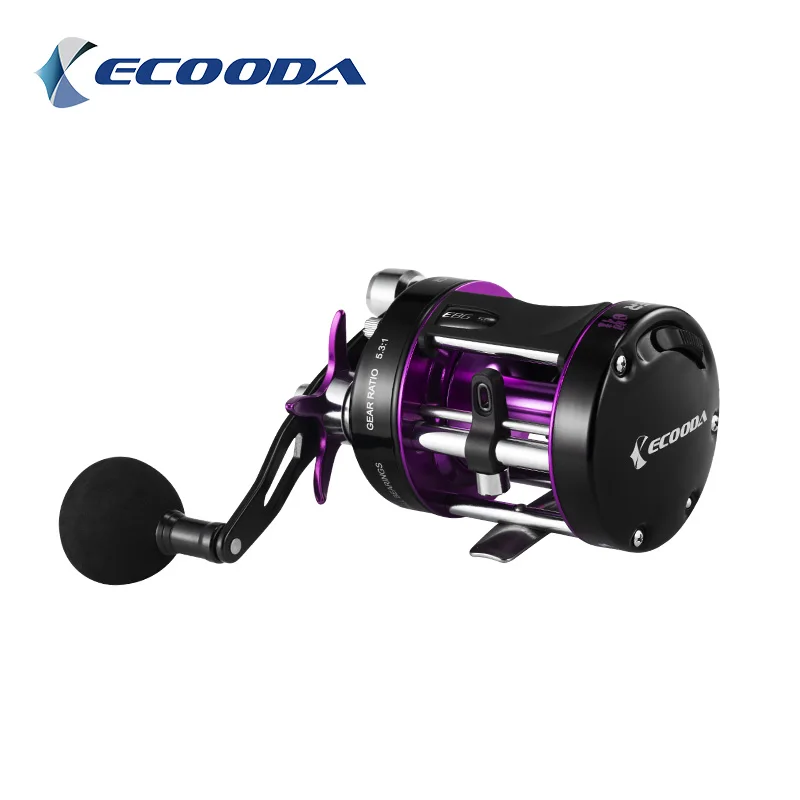 Ecooda-Offshore Jigging Reel, Black Thunder, Drag Power, Catfish Fishing Reel, EBG 50, 10kg