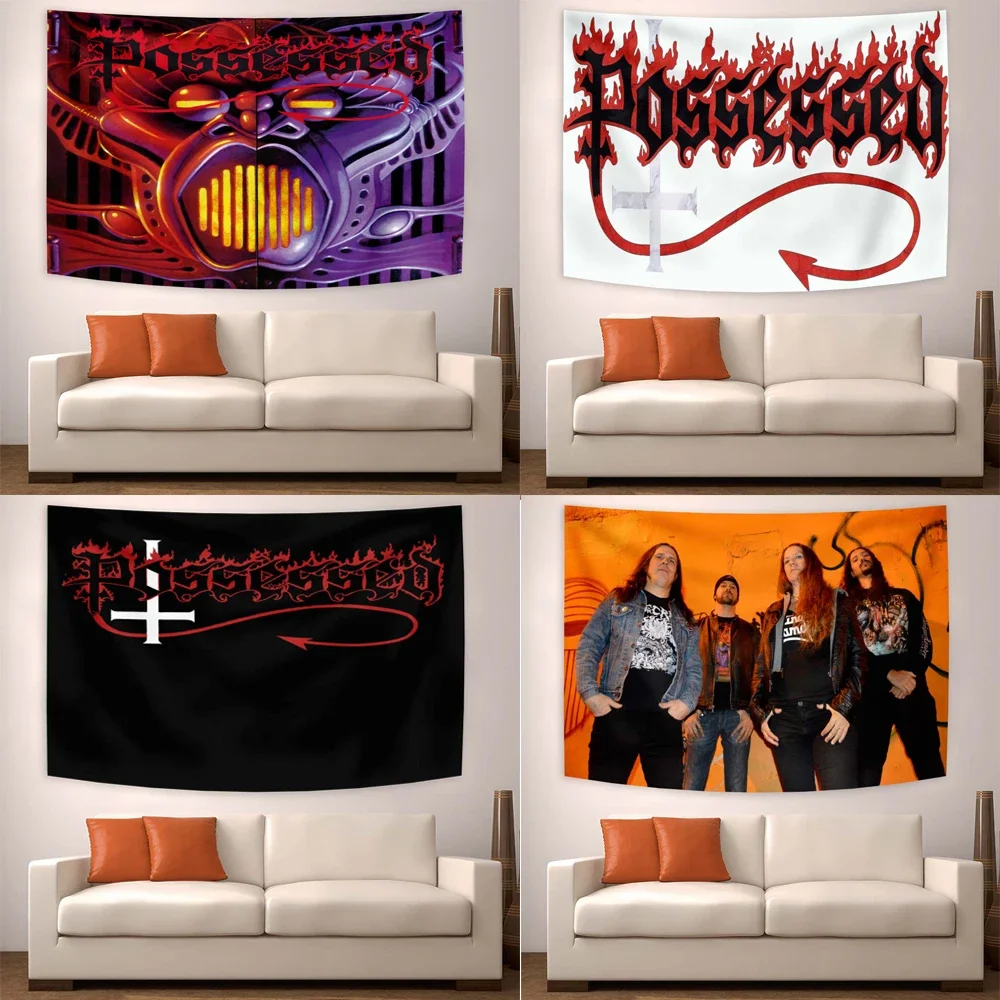 3x5ft Shadow Cult Best Album Possessed By Seven Churches Tapestry for College Dorm Room Decor, Bedroom  Aesthetic Room Decor