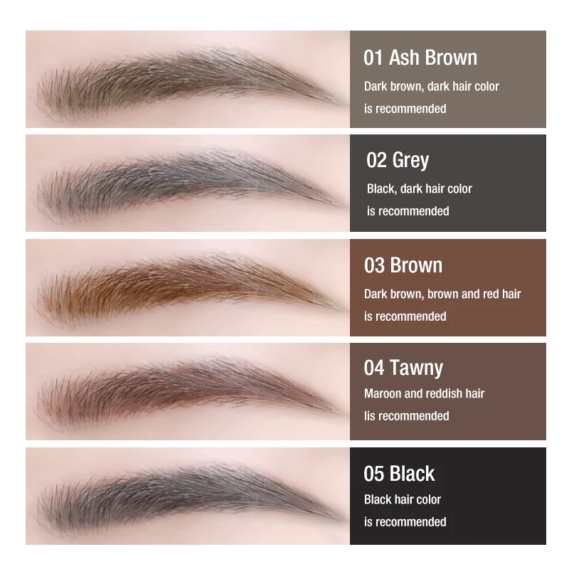 Kemelo Eyebrow Pencil Very Fine Waterproof, Sweat Proof Lasting Without Decolorization Makeup Artist Special Root Clear