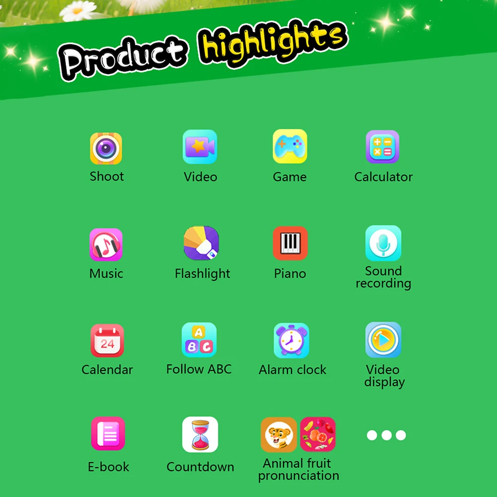 2.8 Polegada telefone de brinquedo infantil interativo smartphone com câmera telefone da criança com câmera dupla para idades de 3-7 jogo leitor de música