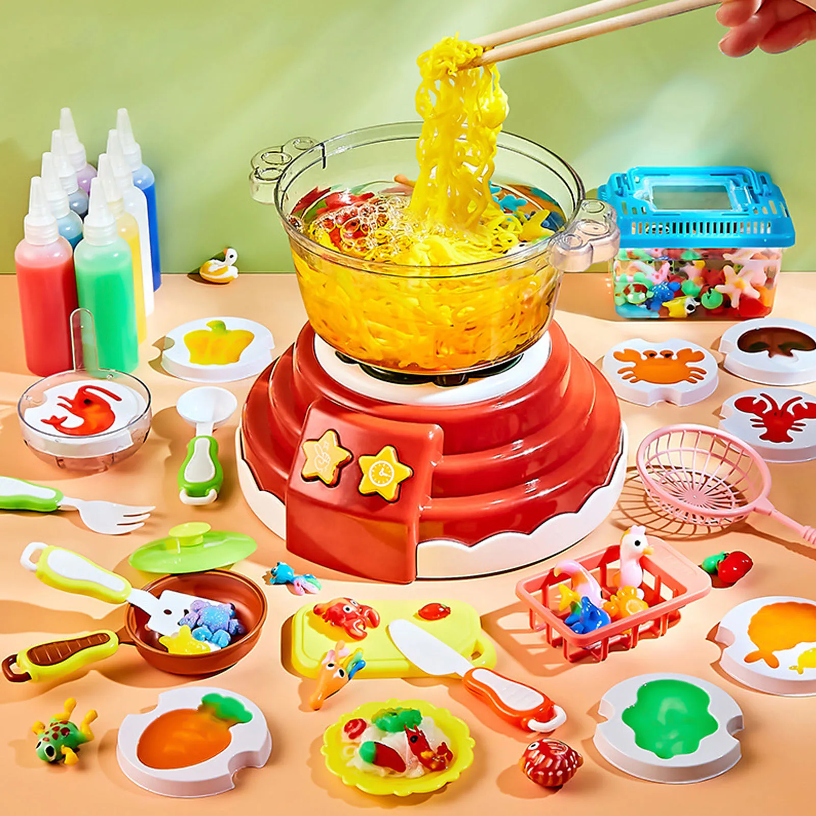 Magic Water Elf Toy Kit com Hot Pot Machine, DIY Fairy, Handmade Cooking, Pretend Play, Brinquedos Educativos para Crianças