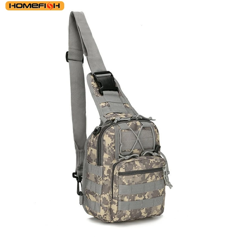 HOMEFISH Bolso Bandolera Táctico para Exteriores, para Hombres y Mujeres, Ideal para Senderismo, Camping y Viajes