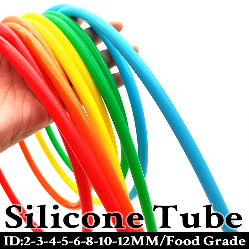 ID 2 3 4 5 6 8 10 12mm Food Grade Silicone Tube, Non-toxic and Eco-friendly, Maintains Its Shape Even After Long-term Use.