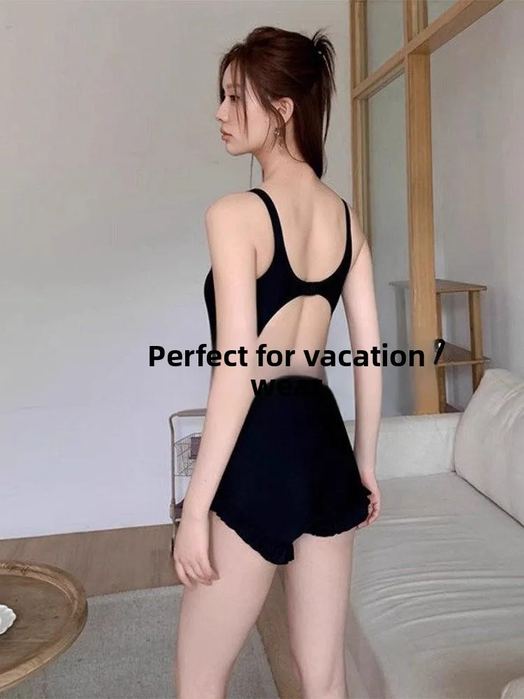 

Conservative One-Piece Swimsuit for Women Beach Water Park Vaion Slimming Tummy Cover up Sli Casual Swimwear