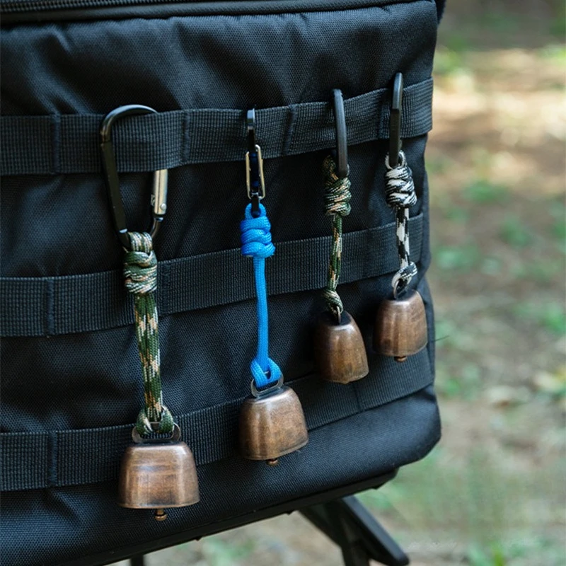 Loud Cow Bell Copper Metal 4 Styles Bear Bell Anti-Theft Backpack Pendant   for Outdoor Hiking Camping Pet Collar Accessories